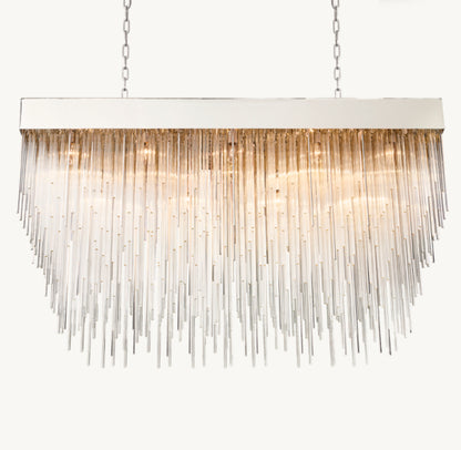 CASCADA RECTANGULAR CHANDELIER 54"