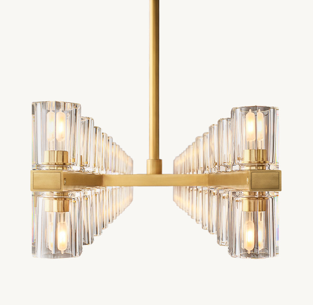 ARCACHON LED RECTANGULAR CHANDELIER 54"