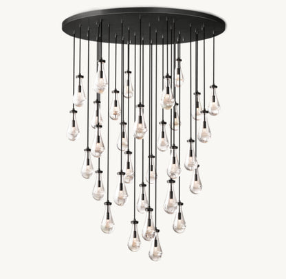 RAIN ROUND CHANDELIER 60"
