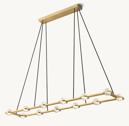 ÉCLATANT RECTANGULAR CHANDELIER 72"