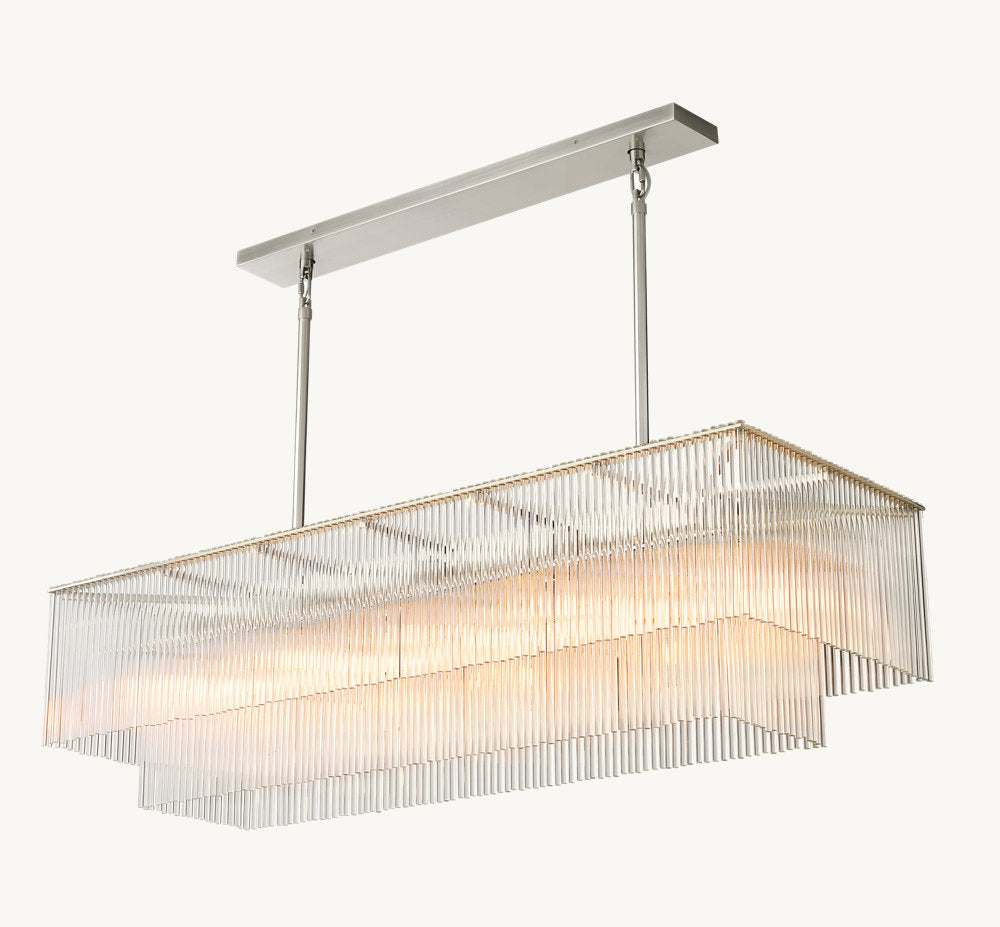 AMADEO RECTANGULAR CHANDELIER 54"