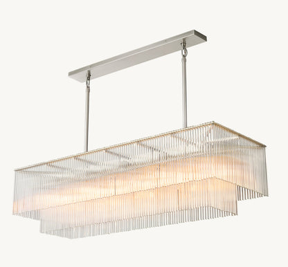 AMADEO RECTANGULAR CHANDELIER 54"