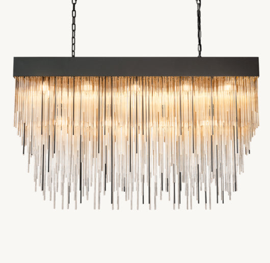 CASCADA RECTANGULAR CHANDELIER 54"