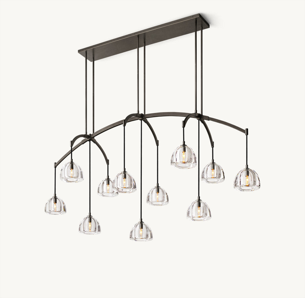 HEMISPHERE LINEAR CHANDELIER 72"