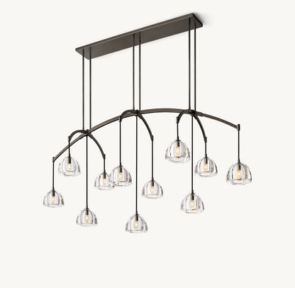 HEMISPHERE LINEAR CHANDELIER 72"