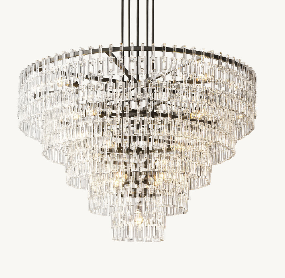 MARIGNAN TIERED ROUND CHANDELIER 60"