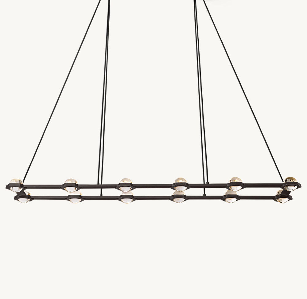 ÉCLATANT RECTANGULAR CHANDELIER 72"