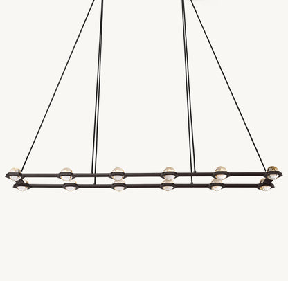 ÉCLATANT RECTANGULAR CHANDELIER 72"