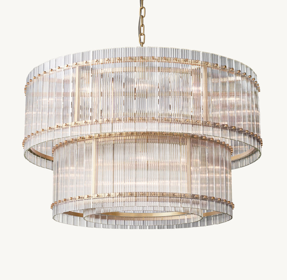 SAN MARCO TWO-TIER ROUND CHANDELIER 48"
