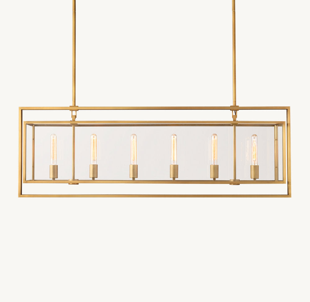 BECKMAN RECTANGULAR CHANDELIER 54"