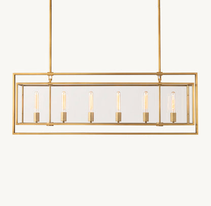 BECKMAN RECTANGULAR CHANDELIER 54"