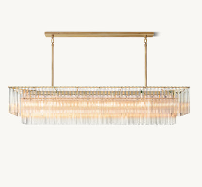 AMADEO RECTANGULAR CHANDELIER 72"