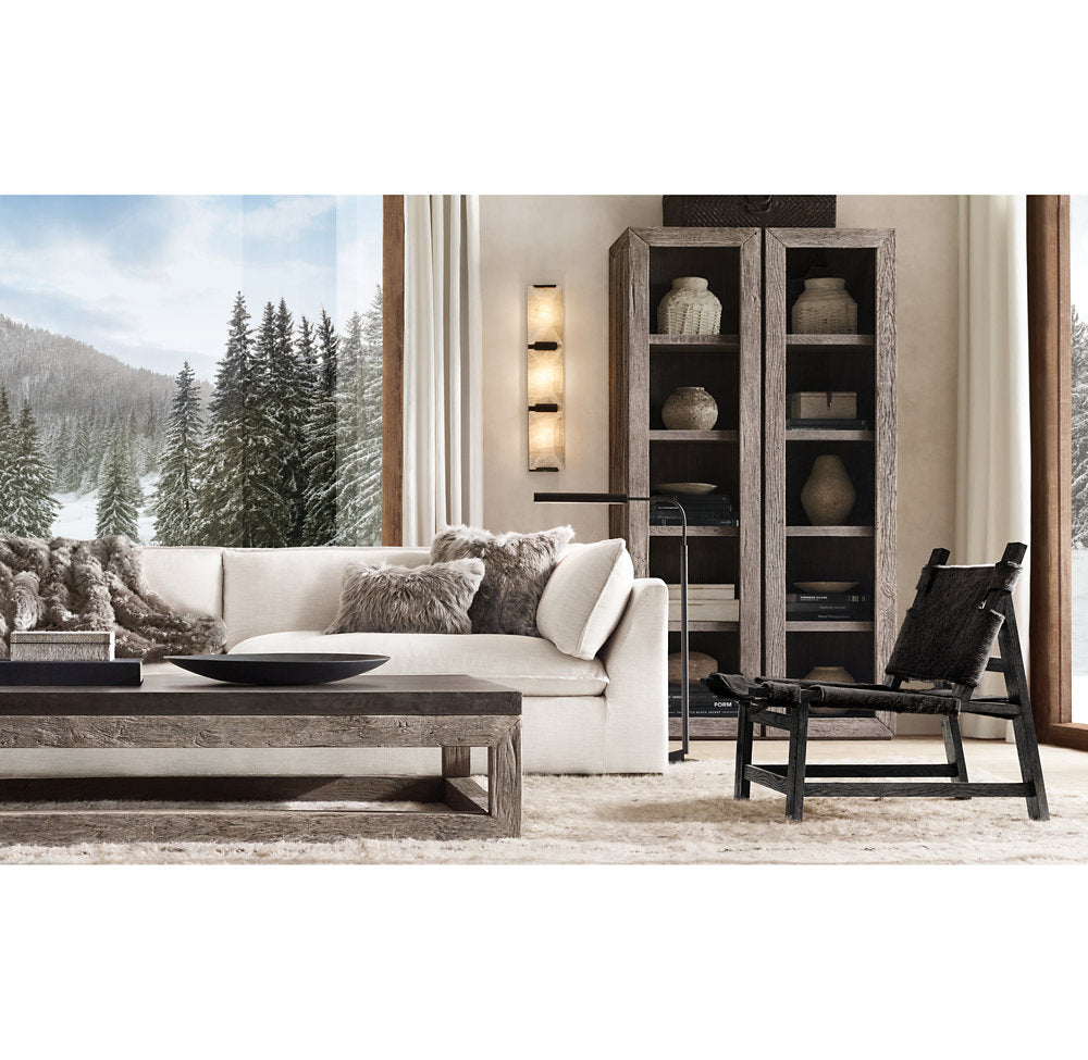 HARLOW CALCITE TRIPLE SCONCE