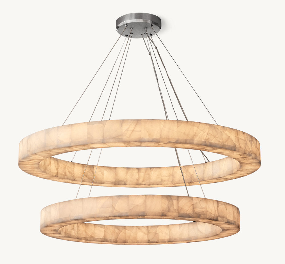 RIVAGE TWO-TIER ROUND CHANDELIER 60"