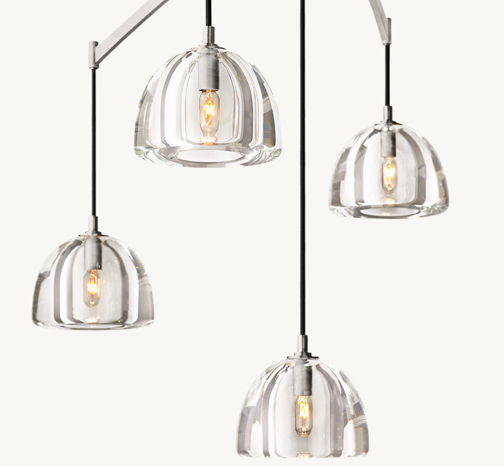 HEMISPHERE LINEAR CHANDELIER 72"