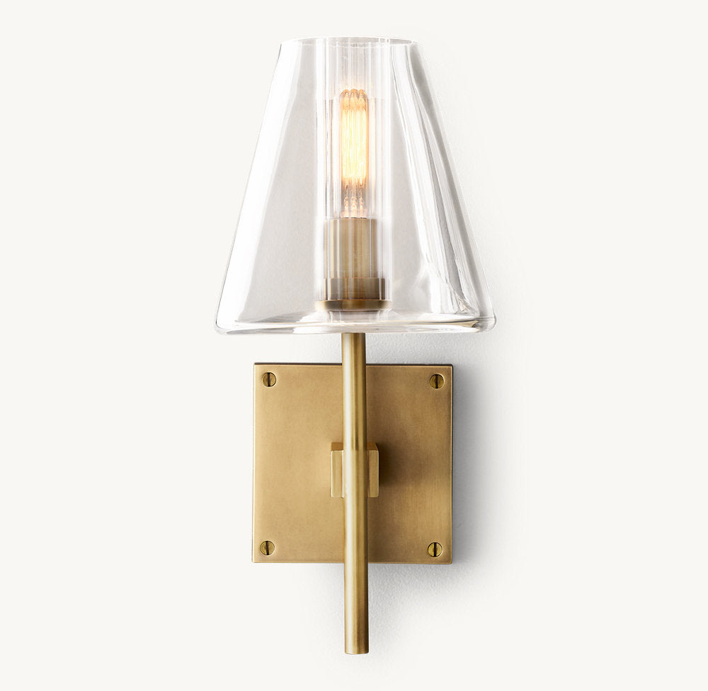 FULHAM GLASS SHADE SCONCE