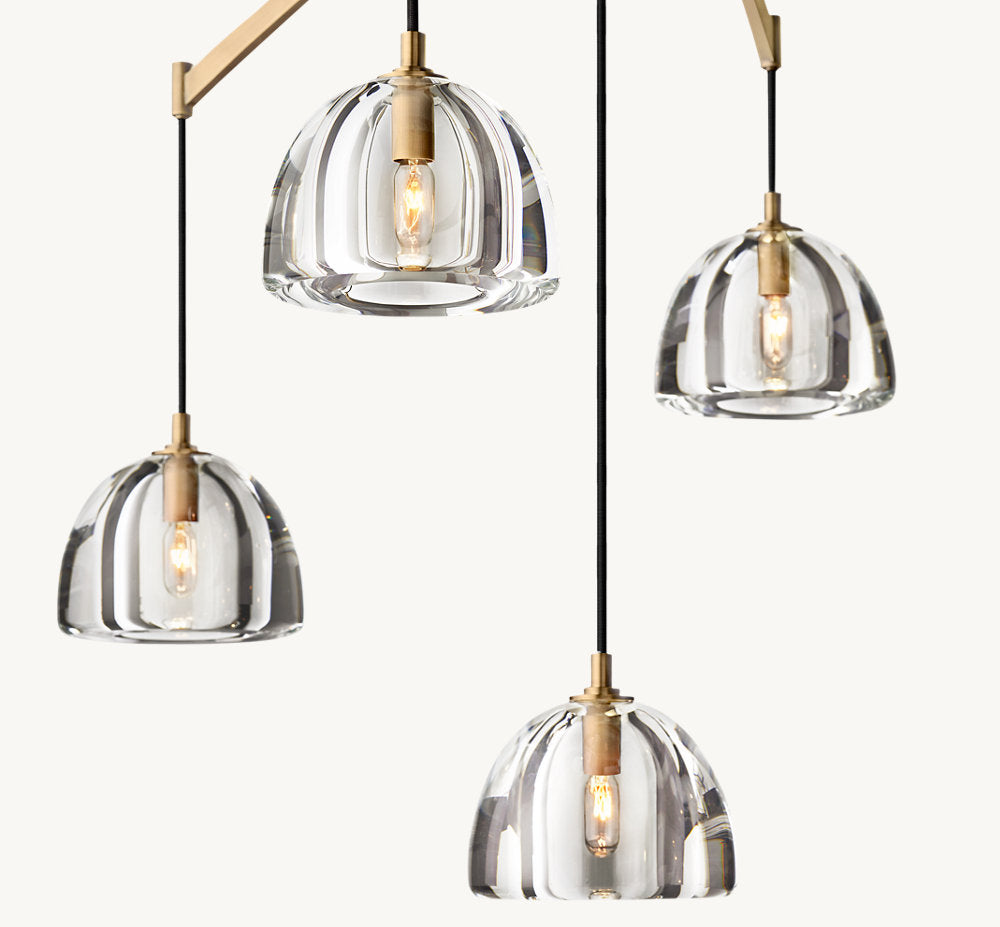 HEMISPHERE LINEAR CHANDELIER 72"