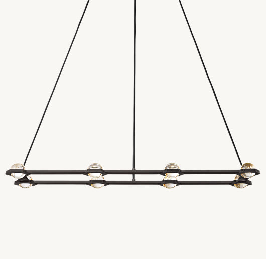 ÉCLATANT RECTANGULAR CHANDELIER 54"