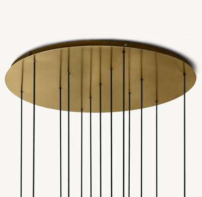 GLASS GLOBE MOBILE CLUSTER CHANDELIER 44"