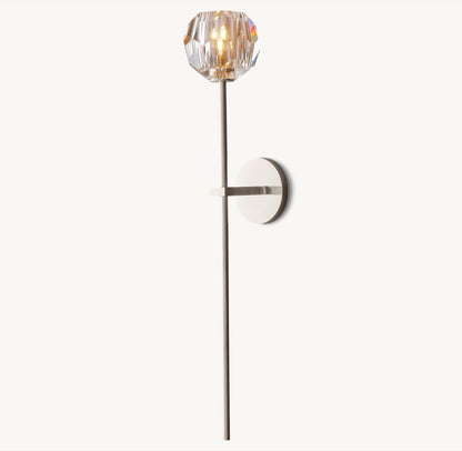 BOULE DE CRISTAL CLEAR GLASS GRAND SCONCE