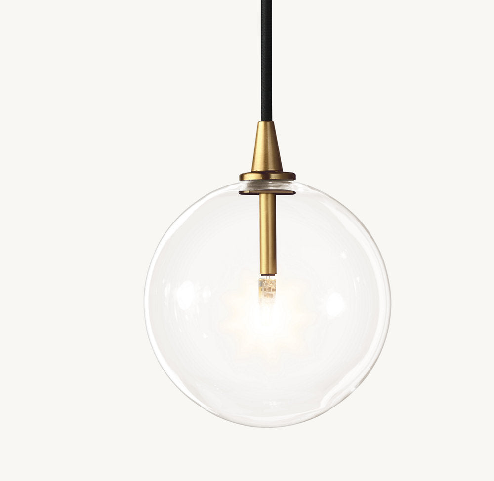 GLASS GLOBE MOBILE PENDANT