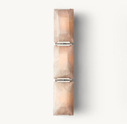 HARLOW CALCITE TRIPLE SCONCE