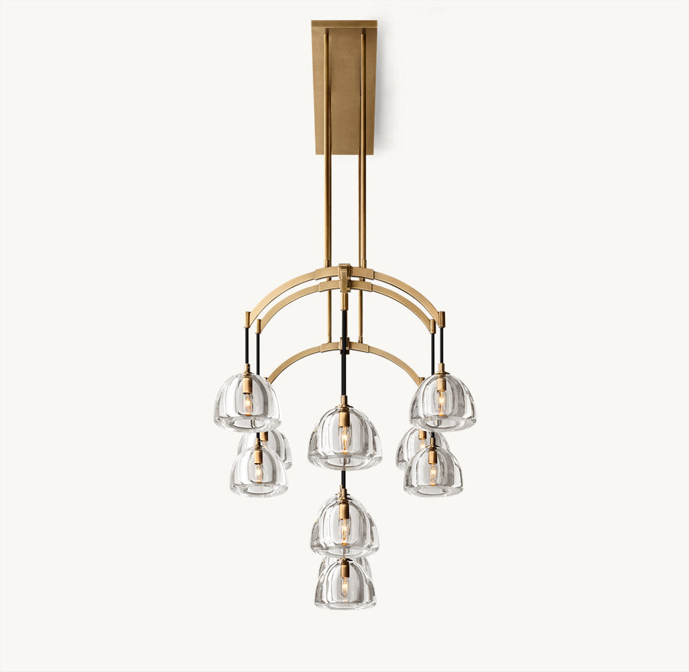 HEMISPHERE LINEAR CHANDELIER 72"