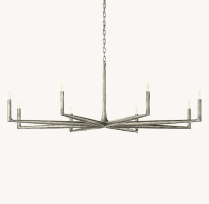 THADDEUS ROUND CHANDELIER 72"