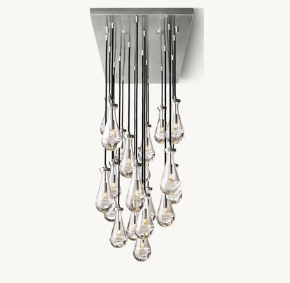 RAIN RECTANGULAR CHANDELIER 72"