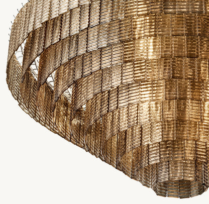 SIRENE SMOKE GLASS ROUND CHANDELIER 65"