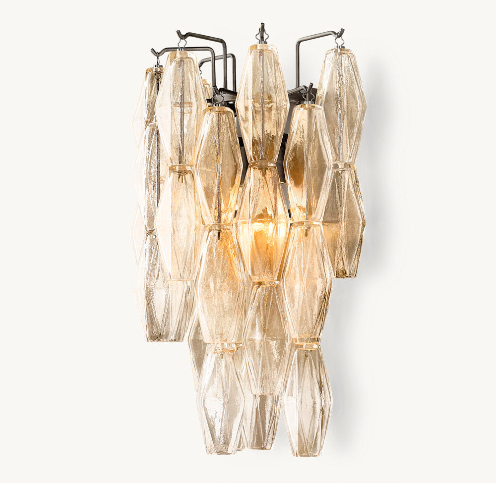 CHIARA CLEAR GLASS SCONCE