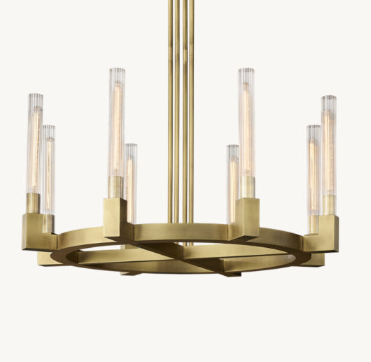 CANNELE ROUND CHANDELIER 36"