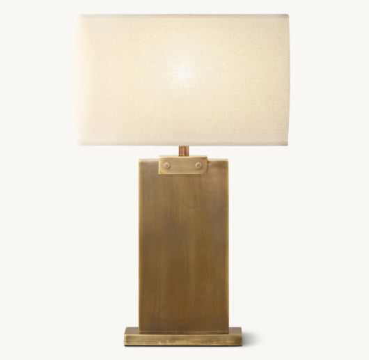 RECTANGULAR COLUMN TABLE LAMP