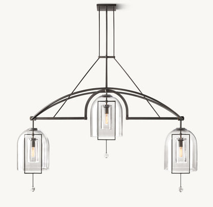 FULCRUM GRAND LINEAR CHANDELIER 73"