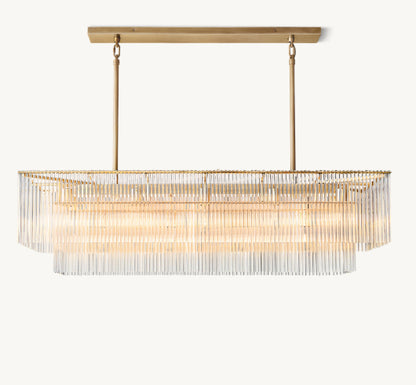 AMADEO RECTANGULAR CHANDELIER 54"