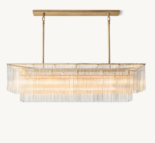AMADEO RECTANGULAR CHANDELIER 54"