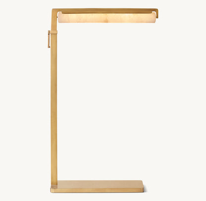 Audubon Alabaster Task Floor Lamp