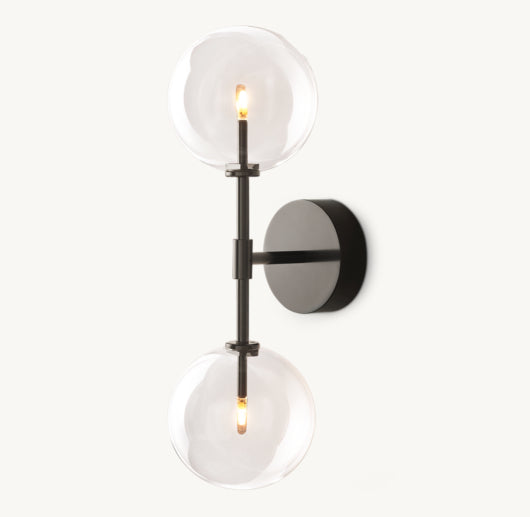 GLASS GLOBE LINEAR SCONCE