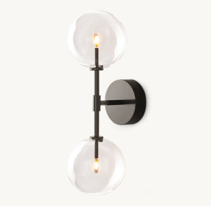 GLASS GLOBE LINEAR SCONCE