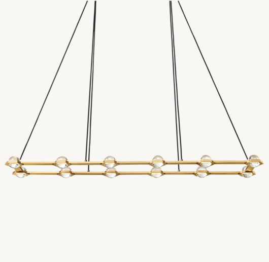 ÉCLATANT RECTANGULAR CHANDELIER 72"