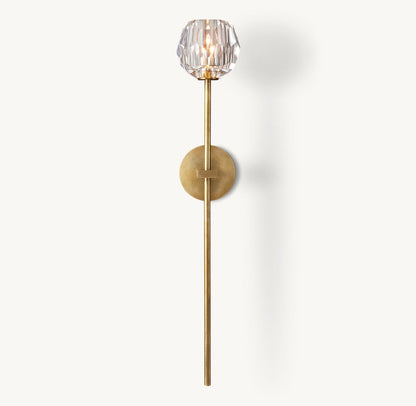 BOULE DE CRISTAL CLEAR GLASS GRAND SCONCE