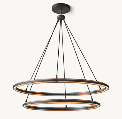 PERALTA TWO-TIER ROUND CHANDELIER 60"
