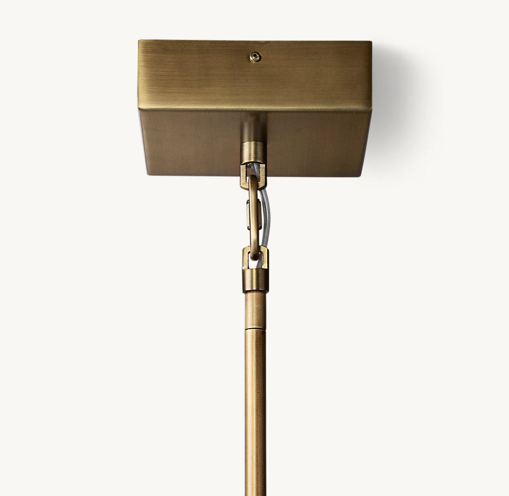 LATTICE CLEAR GLASS PENDANT