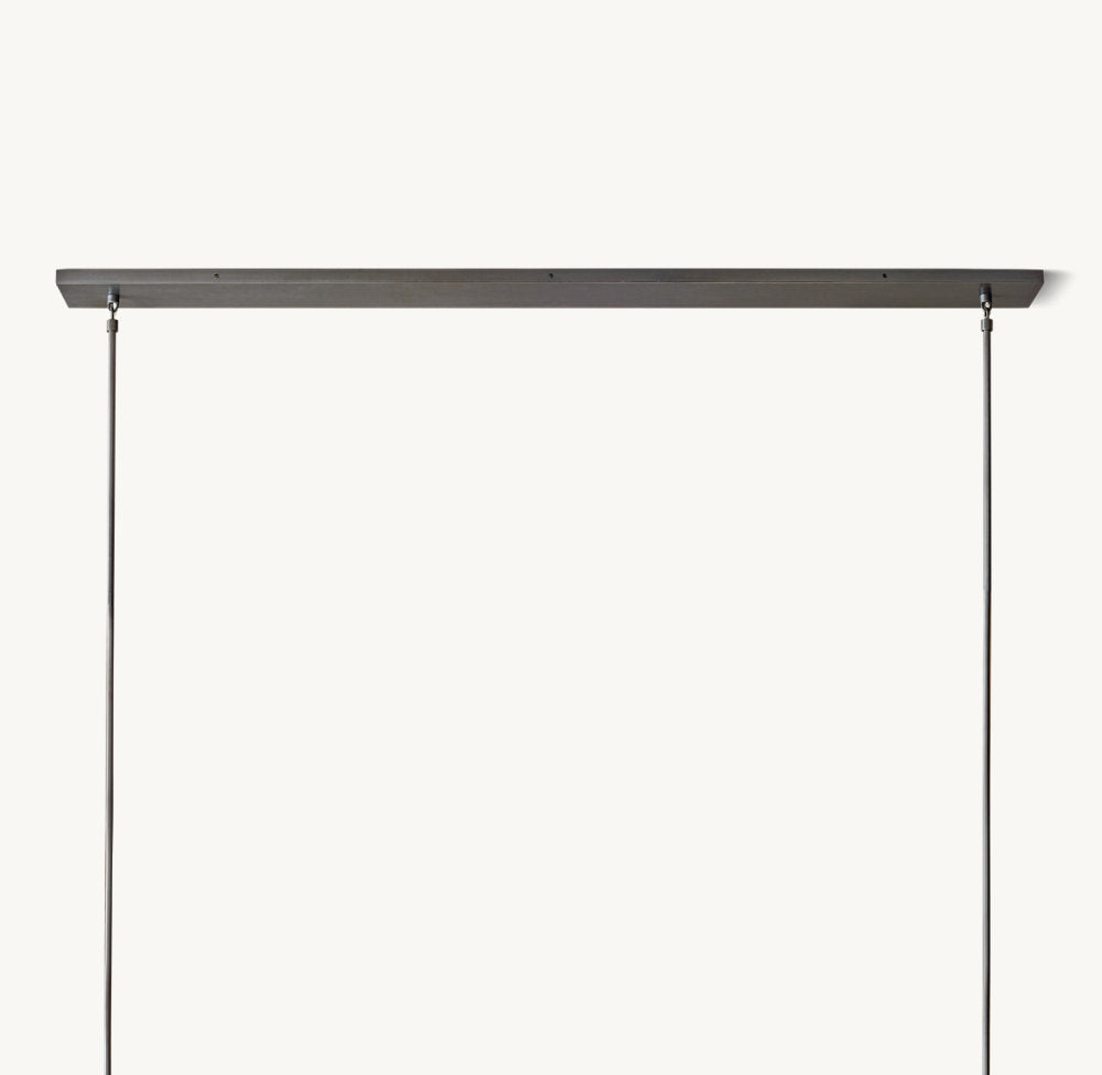 BOULE DE CRISTAL CLEAR GLASS LINEAR CHANDELIER 60"