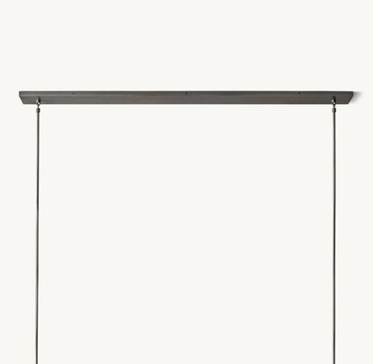 BOULE DE CRISTAL CLEAR GLASS LINEAR CHANDELIER 60"