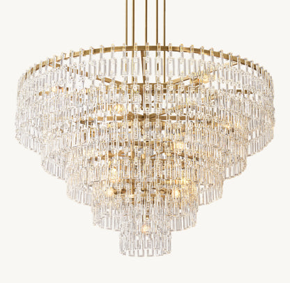 MARIGNAN TIERED ROUND CHANDELIER 60"