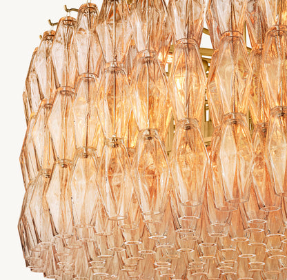 CHIARA CLEAR GLASS ROUND CHANDELIER 47"