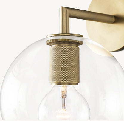UTILITAIRE GLOBE SHADE SCONCE