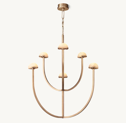 PEDRA ROUND CHANDELIER 32"