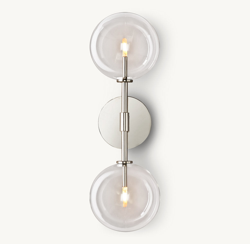 GLASS GLOBE LINEAR SCONCE